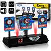 BatdTech Digital Bersaglio Auto-Reset Elettrico Tiro con Display LCD Effetto Sonoro Leggero per Nerf N-Strike Elite/Mega/Rival Serie (Non Incluso: Pistola Giocattolo)