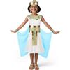 DiULi Costume Egiziana Bambini, Costume Cleopatra Ragazza con Accessori, Costume Carnevale Bambina, per Halloween, Carnevale e Feste in Maschera, Taglia 150