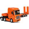 SHINESIGNAL Giocattolo Modello Camion Container 1:50, Giocattoli Modello Camion Container per Bambini Altamente Simulati per Giocattolo per Bambini- Orange