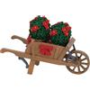 Lemax wheelbarrow with poinsettias