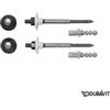 Duravit fissaggio per WC sospesi e bidet sospesi, 0065001000, Universal cromo [WC > Accessori WC]