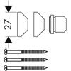 hansgrohe set montaggio ad angolo per Raindance Unica´s und PuraVida Unica, 28694000, grigio chiaro [Rubinetteria Bagno > Accessori di Montaggio per Rubinetteria Bagno]