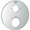 Grohe Grohtherm copertura per gruppo doccia termostatico con deviatore a 2 vie, rotondo, 49074000, Grohtherm cromo [Rubinetteria Bagno > Ricambi Rubinetteria Bagno]