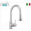 Rubinetto miscelatore monoforo H 370 mm, con canna girevole e doccia estraibile