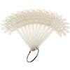 minkissy Consigli Per Nail Art Design Display Fan-shaped Con Stick Per Smalto Acrilico e Pratica Unghie Per Professionisti e Principianti Colore Bianco Materiale Dura