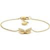 Fossil Bracciale a catena sottile da donna in acciaio inox con chiusura a moschettone