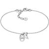 Emporio Armani Bracciale da donna in argento sterling con chiusura a moschettone