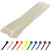 Gocableties - Fascette Cavi 300 mm x 4,8 mm 100 Pezzi bianche/trasparenti | Fascette in nylon resistenti e autobloccanti - Multiuso, per casa, ufficio, garage e fai da te