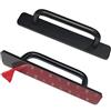 CcHhyyt 2 Pezzi Maniglie Autoadesive, Maniglie per Mobili, Maniglia Scorrevole,Maniglia Finestra, Maniglia Porta, Maniglie per Mobili, Armadio, Cassetto, Porta, Finestra (106 mm, nero)