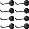 Tinoaly 8 pezzi Ganci Magnetici, Potenti Portata Fino a 1,5kg Resistenti Ganci da Parete per Appendere Cucina Frigorifero Garage Armadietto Nave da Crociera Oggetti Essenziali (Nero)