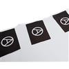 AZ FLAG Ghirlanda 6 Metri 20 Bandiere Anarchia 21x15cm, Bandiera Anarchica 15 x 21 cm - Festone Bandierine