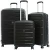 MODO BY RV RONCATO STARLIGHT 2.0 set valigie Grande, Medio e Cabina, con sistema di chiusura TSA - Nero