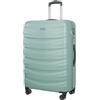 PUCCINI Valencia - Valigetta rigida in policarbonato con ruote gemellate M-L-XL, verde, xl, Valigia grande