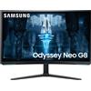 Samsung Odyssey Neo G8 Monitor Gaming 32" 4K UHD Curvo 240Hz 1ms Mini LED Bianco