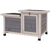 lionto Gabbia Coniglio Legno Casetta Animali da Compagnia Gabbia Esterno 70x43x45 cm