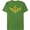 Nintendo Triumphant Triforce T-Shirt, Verde, M Uomo