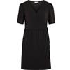 Vila Vinayeli S/S Short Wrap Dress-Noos, Nero, M