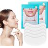 MEITREND Maschera anti-rughe, per collagene, per collo e linea fine, patch idrogel stretch, maschera idratante per il collo, 5 toppe per le donne