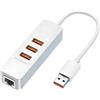 BIGBIG WON Hub USB 3.0, hub USB A con 3 porte USB 3.0 e 1 adattatore USB Gigabit RJ45 compatibile con Surface Pro, iMac, Mac Mini, XPS 15