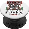 Festive Holiday Celebration Spirit Decorazione natalizia a forma di fiocco PopSockets PopGrip Adesivo