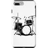 Magliette de Batteria Set Trap Schizzo Artista Rock Custodia per iPhone 7 Plus/8 Plus