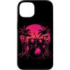 T-Shirts Grafiche de Suonatore di tambur Custodia per iPhone 13 Set trap Musica rock in stile retrò