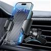 Brencco Porta Cellulare Auto Bocchette Aria Gancio Metallico & Doppio Piede Supporto Telefono Auto Regolabile a 360 Gradi Portacellulare Auto Universale Smartphone 4.0-7.0