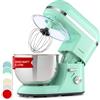 Klarstein Planetaria Professionale, Impastatrice Planetaria 5 Litri con Ciotola, Impastatrice Planetaria Professionale 1800W per Pizza e Dolci a 6 Velocità, Impastatrice Pane con Gancio e Frusta