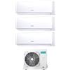 Husqvarna Hisense New Comfort - Climatizzatore Trial Split 9000+9000+12000 Btu, Inverter, Pompa di Calore, Gas R32