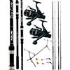 kolpo combo da pesca carpfishing con due canne 3.60 mt 2 sezioni + due mulinelli con dioppia frizione e filo + rod pod + 2 indicatori abboccata