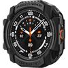 Spigen Cover Rugged Armor per Samsung Galaxy Watch Ultra 47mm | Custodia in TPU resistente, robusto design in fibra di carbonio, bordi rialzati per modelli 2025/24 - Nero opaco