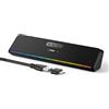 BUSP-HYY Altoparlanti per computer desktop e tablet, mini soundbar USB cablato con suono stereo, diaframmi vibranti, LED fluente, altoparlanti per PC plug-n-play, soundbar per computer, Bluetooth e ingresso
