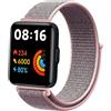 KoGiio Nylon Cinturino Compatibile con Xiaomi Redmi Watch 2 Lite, Uomini Donne Leggero Traspirante Regolabile Cinturino Compatibile con Xiaomi Redmi Watch 2 Lite - Rosa
