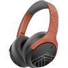 PowerLocus Cuffie Wireless Over Ear, 60 Ore di Riproduzione, 4 EQ Modalità di Suono, Cuffie Bluetooth Senza Fili con Microfono, Hi-Fi Stereo, Cuffie Pieghevoli per Viaggio/Telefono/PC (Nero/Arancione)