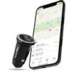 AutoSky Caricabatteria da Auto & GPS Tracker con Funzione di Localizzazione - Compatibile con l'App 'Dove è?' - Caricatore Dual USB per Auto, Antifurto, Monitoraggio in Tempo Reale