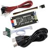 SJ@JX Arcade Game Encoder Tri-mode Bluetooth 2.4G USB Controller Button Joystick Turbo SOCD Wireless Pro Controller for PS4 Dualshocked 4 Nintendo Switch IOS Android Playstation 3 Raspberry Pi PC