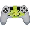 Generico Volante di ricambio per PS4 Controller Giochi di corse Mini Sterzo 3D Stampa ruota ausiliario Controller di gioco Joystick Simulatore Gamepad (Yellow)
