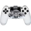 Generico Volante di ricambio per PS4 Controller Giochi di corse Mini Sterzo 3D Stampa ruota ausiliario Controller di gioco Joystick Simulatore Gamepad (Silver)