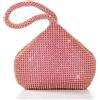 BABEYOND Pochette Donna Argento Strass Clutch Cerimonia Borsetta da Sera Elegante Borsa per Matrimonio Party Sposa(rosa acceso)