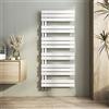 Heilmetz Termosifoni Moderni 1385x500mm Termoarredo Bagno Interasse 50 Radiatore Scaldasalviette Da Parete G1/2, Vertical, Scaldasalviette Bagno Termosifone Acciaio, Bianco