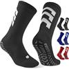CLOSEMATE 3 Paia Calze Antiscivolo Calcio, Calzini Grip Calcio in Silicone Floccato Morbido, Traspiranti in Spugna di Cotone, Calzettoni Calcio Uomo Donna Calze Sportive per Yoga Pilates