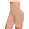 YARRCO Shapewear Guaina Contenitiva Donna Pancia Piatta Guaina Modellante Snellente Pantaloncini Mutande Contenitive Intimo Modellante Slip Contenitivo Vita Alta Senza Cuciture Body Shaper (#1 Taupe,S)
