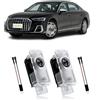 SIGANDG 2 Pezzi Compatibile con Luci Proiettore Porta,PerA1/A3/A4/A5/A6/A7/A8/Q2/Q3/Q5/Q7/Q8/TT/R8, illuminazione Sottoscocca Auto, Luce LED di benvenuto Proiettore Logo.