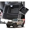 CDEFG Compatibile con Jeep Wrangler JL 2019-2022 Vano Portaoggetti da Bracciolo, Scatola di Controllo Centrale Scatola del Wrangler Bracciolo con tappetino antiscivolo Auto Wrangler JL Accessori