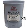 WELLA NEW DECOLORANTE WELLA BLONDOR PLEX 800 GR X 3 PZ