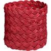 Bitossi Home Cesto Rotondo Small Treccia H30xD32 cm Rosso