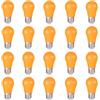 WULUN Lampadine LED E27, Arancia,300LM,Lampadina LED a Globo A50 Attacco E27, 3W equivalenti 30W, per Esterni, Patio, Feste, Natale,Nozze,confezione da 20 pezzi