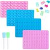 MOSTFUN 4 Pezzi Stampi Orsetti Gommosi, Stampo in Silicone per Orsetti Gommosi, Stampi in Silicone per Caramelle con 2 Contagocce, per Caramelle, Ghiaccio, Biscotti, Cioccolato (Dinosauro, Orso)