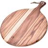 BF BILL.F SINCE 1983 Pala per Pizza in Legno di Acacia - Vassoio da Portata, Paletta Rotonda per Forno - Utensile per Spostare Pizza, Biscotti, Torte, Pane - 48 x 36,5 x 1,2 cm