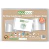 eco-eco Eco175 - Raccoglitore per presentazioni, formato A4, 50% riciclato, 20 tasche, trasparente, con buste in plastica